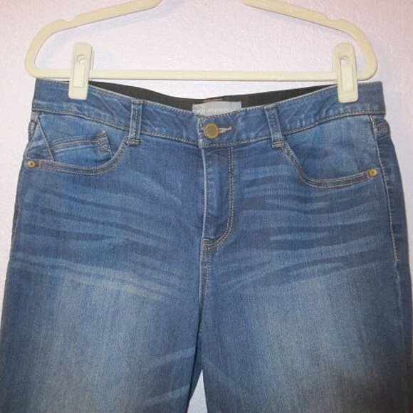 Wit & Wisdom Bermuda Jean Shorts Size 12 Comfort Waist Denim Jort Stretch Modest - Picture 2 of 10